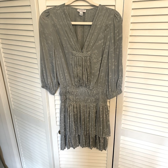 Current Air Light Blue Drop Waist Pleated Dress - Sz XS - Picture 1 of 5